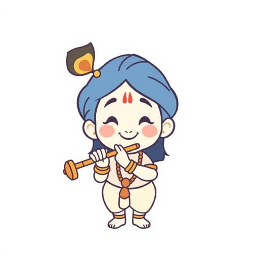 Easy Krishna Drawing for Kids