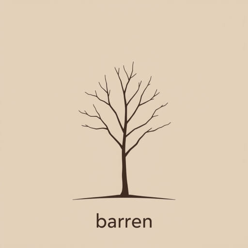 English Meaning of Barren