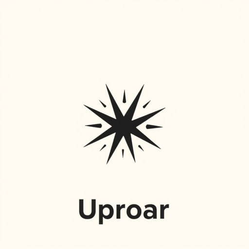 English Meaning of Uproar
