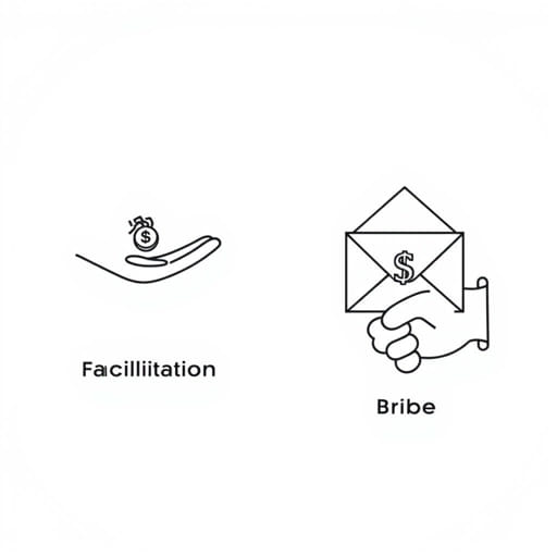 facilitation payment vs bribe