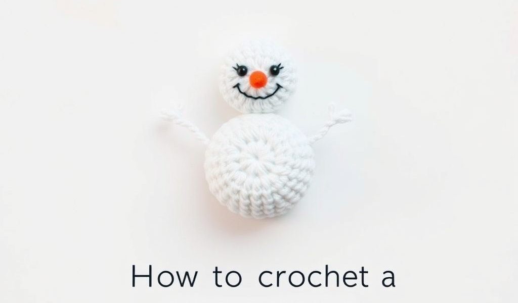 How to Crochet a Snowman