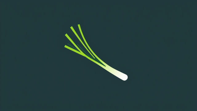 is green onion a garnish